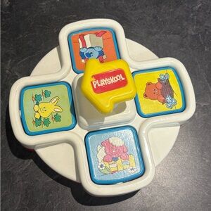 Vintage 1990 Playskool Peek’n Pop Flip Push Toy Baby Toddler Kids